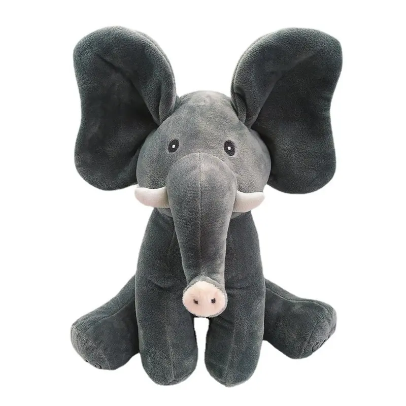 Peek-a-boo, Elephants Cover Their Eyes, Baby Elephants Can Sing, Games, Music Soothes Elephants, Plush Toys 4