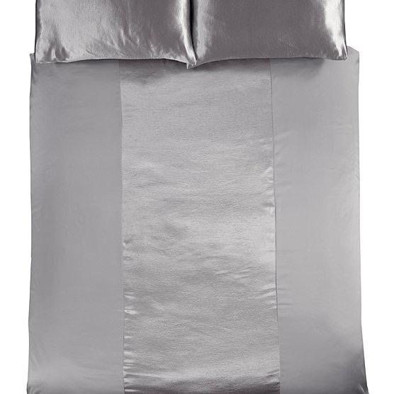 Sleepdown Essential santin panel duvet set white 3