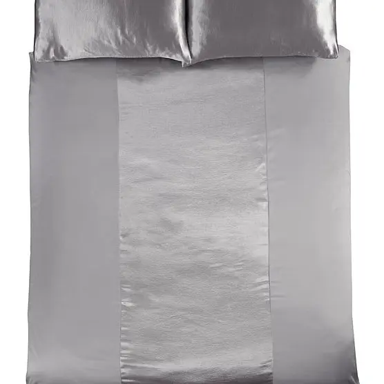 Sleepdown Essential santin panel duvet set white 3