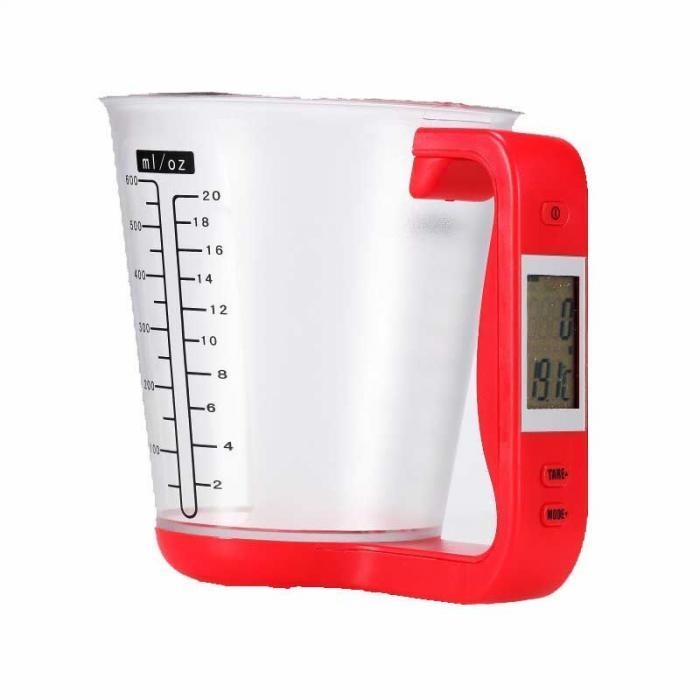 Electronic Scale Measuring Cup Kitchen Scale - Digital Measuring Cup with LCD Display & Temperature 5