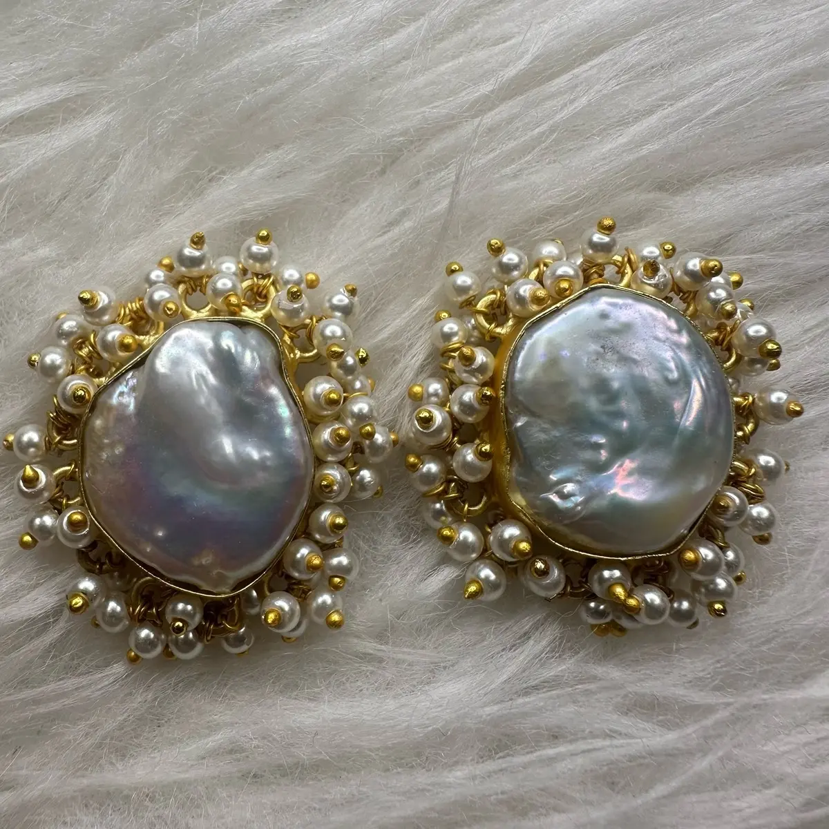Handcrafted Mother of Pearl Studs