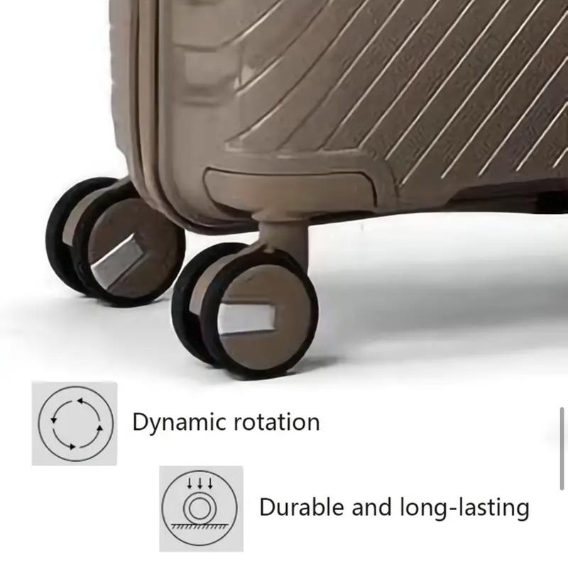 Product Introduction of Set of 4 Travel Suitcase Set: 13", 20", 24", 28" PP Luggage with TSA Locks and 360° Swivel Wheels 3