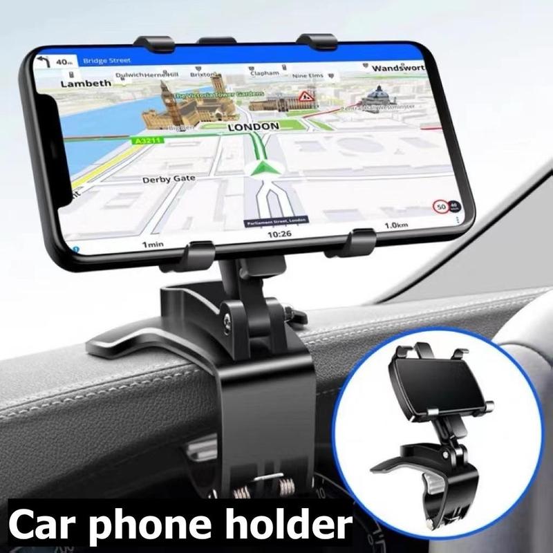 Car Mobile Phone Holder Car Multifunctional Rotating Car Dashboard Rearview Mirror Navigation Holder 0