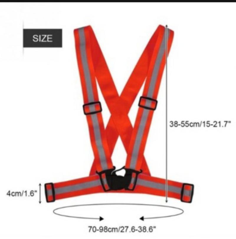 Product Introduction of Cycling Reflective Vest High Visibility Safety Vest for Night Riding Running Bicycle Motorcycle Outdoor Sports Vest Elastic Band 44