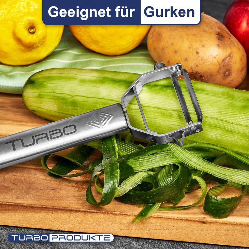 Product Introduction of Stainless Steel Peeler, 3-in-1 Function for Fruits and Vegetables, Pendulum Blade for Left & Right Handed, Multicolor 14