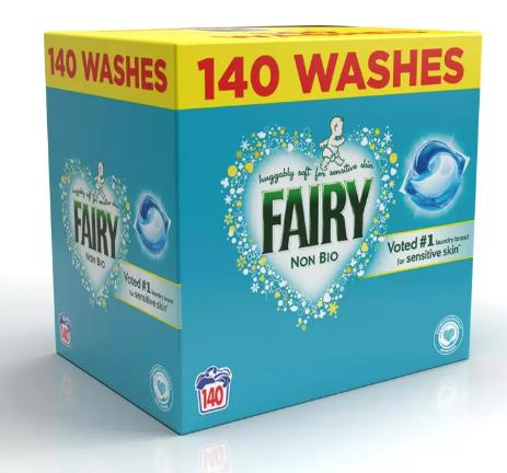 Fairy Non Bio Pods - 140 Count, Household Cleaning Supplies 0