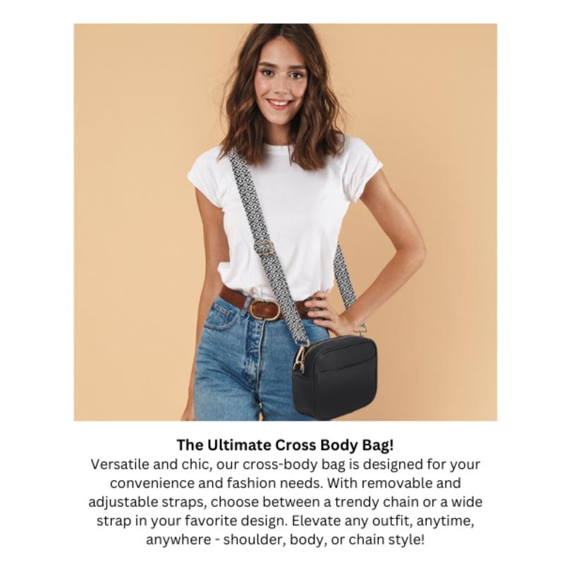 Product Introduction of Crossbody Bag Women by Lily England -  with Adjustable Wide Strap & Chain - Multiple Pockets 1