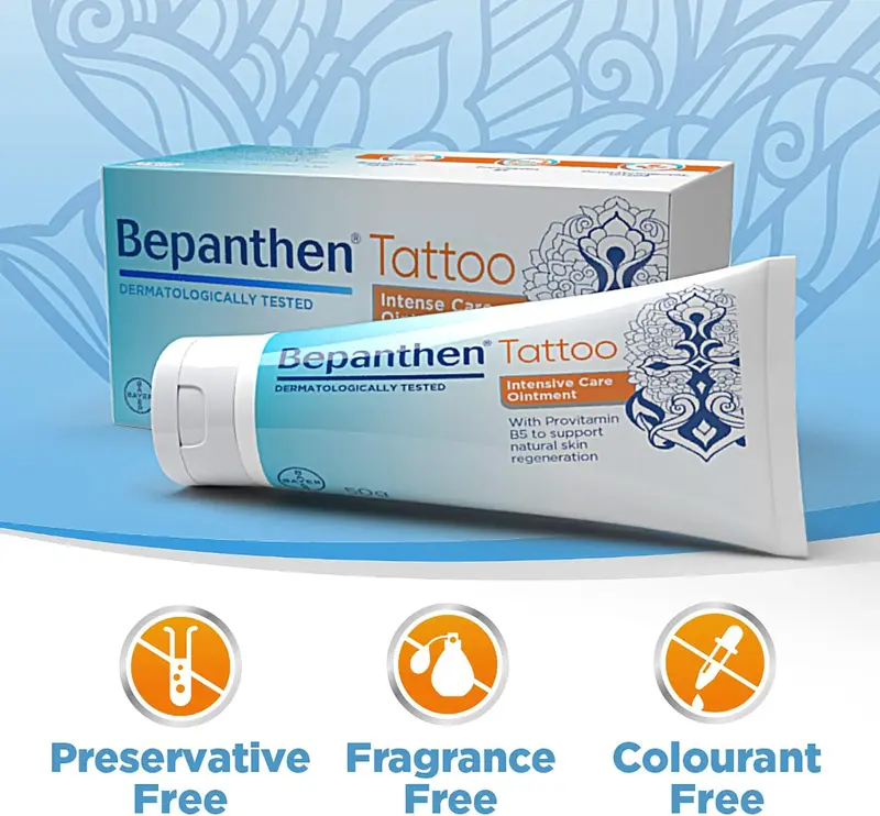 Bepanthen Tattoo Intense Care Ointment, Formulated with Provitamin B5, 50g 2