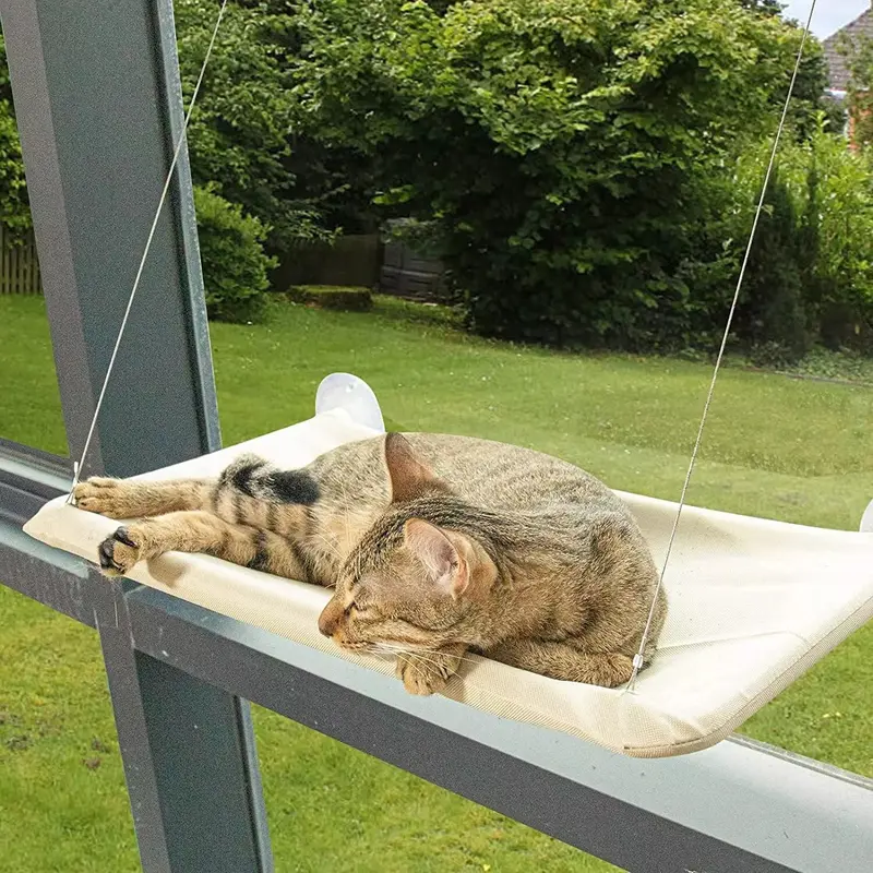 Pet Cat Window Hammock Perch Bed , Durable Seat for Cats, Holds Up to 20KG 1