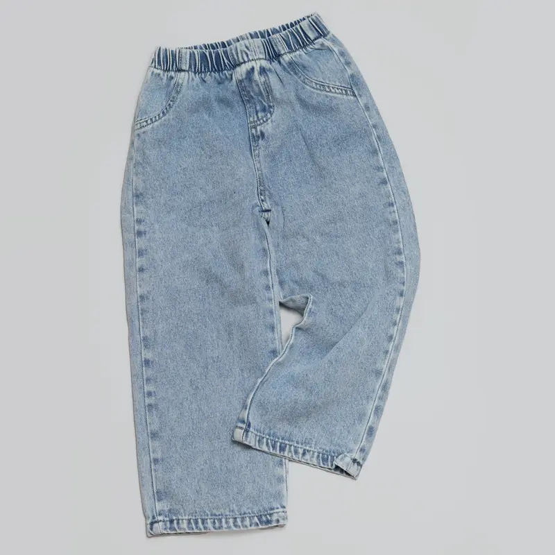 Blue straight jeans 2