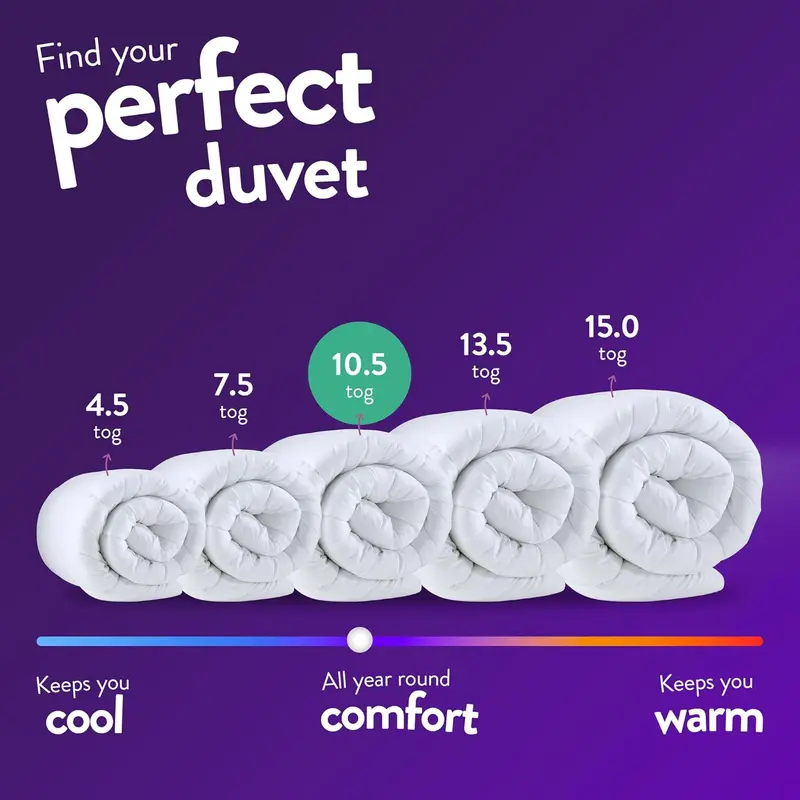 Extra Thick & Warm Heavyweight Winter Duvet Double Quilt - Hypoallergenic Duvets for Cold Nights - UK Quilts #HomeDecor #Bedding #SleepUpgrade" 3