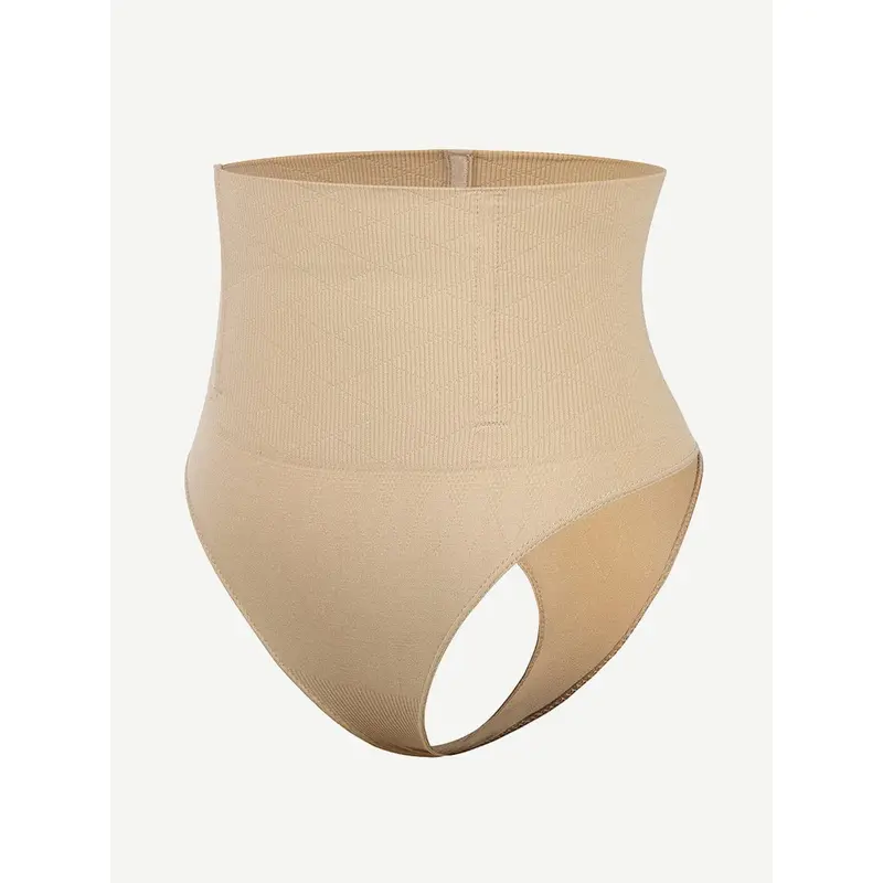 Powersculpt® Seamless high waisted 4 Steel Boned Shapewear Thong 2