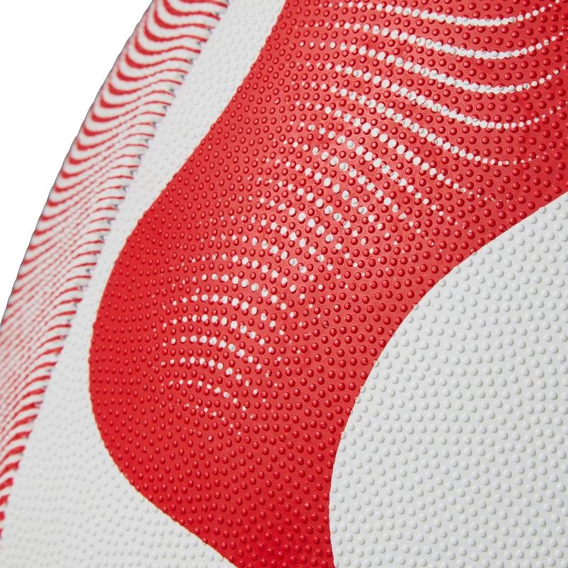 Thrillseeker Play Rugby Ball, White/Red, 4 6