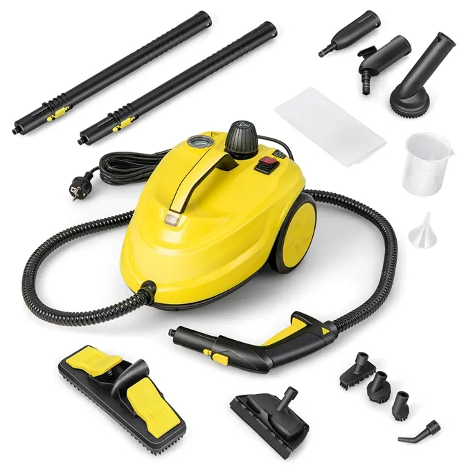 COSTWAY Steam Cleaner, 2000W 1.8L Multipurpose Steam Mop with 13 Accessories, Portable Household Steamer Cleaning for Floors, Windows, Carpet, Autos and More