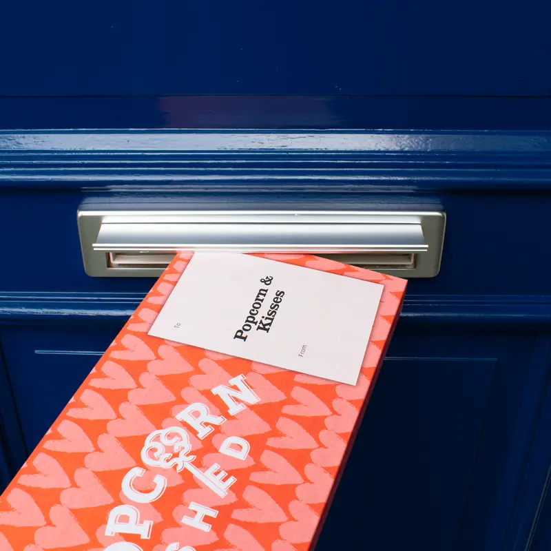 'Popcorn & Kisses' Gourmet Popcorn Letterbox Gift 4