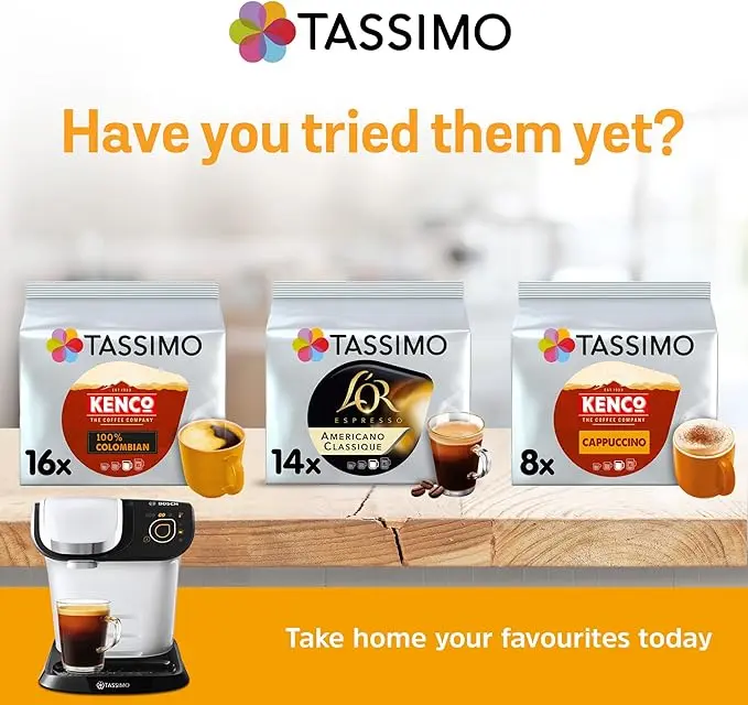 Tassimo Costa Americano Coffee Pods x16 (Pack of 5, Total 80 Drinks) Beverage Bean 3