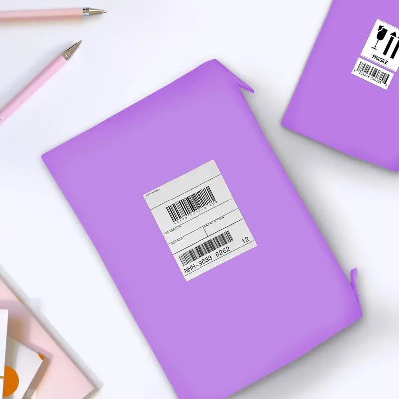 75 Mixed Size Purple Mailing Bags, Self Seal 3 Size Strong Waterproof Poly Plastic Envelopes for Parcels, Packaging, Small, Medium, Large Mail, Shipping Delivery Bags 5