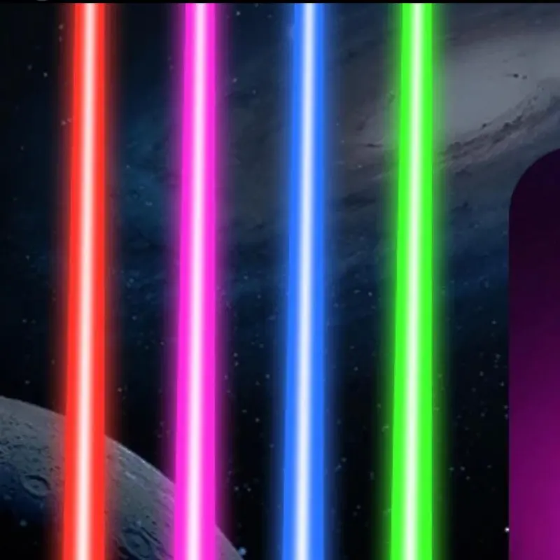 Glow Swords - 66cm LED Toy with Connected Turns 133cm - Perfect Toy for Kids 4