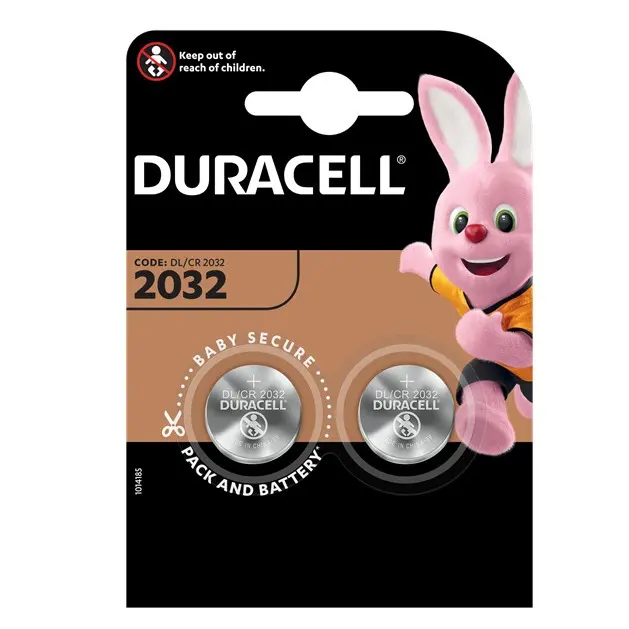 2 x Duracell CR2032 3V Lithium Coin Cell Battery 2032 BR2032 DL2032 SB-T15