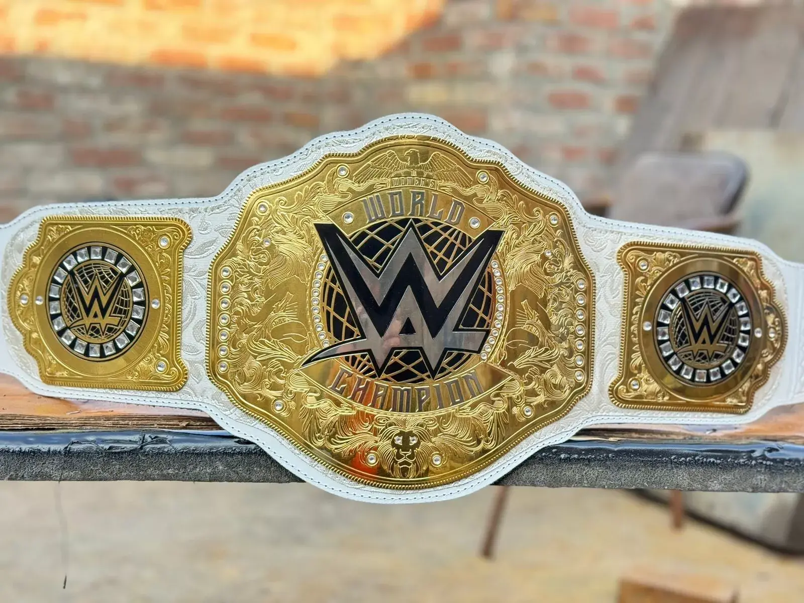 WWE World Heavy weight Championship Replica Wrestling Title belt |2mm\4mm Thick Brass Metal Plates|  Premium Quality Ideal For Display, Cosplay, And Collectors