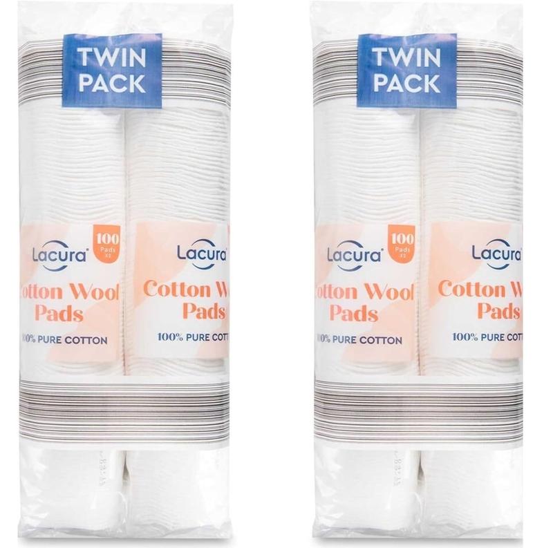 Product Introduction of Pure Cotton Wool Pads 2 x 200 (Twin Pack) 400 Organic Cotton Wool Pads For Makeup Removal 0