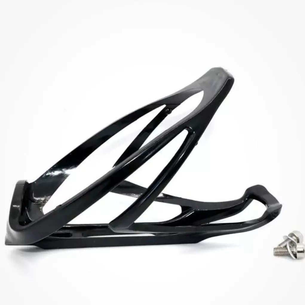 Polycarbonate Lightweight Water Bottle Cage Bottle Holder in Black With Bolts