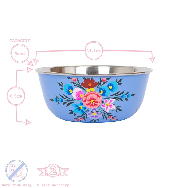 BillyCan Hand-Painted Picnic Snack Bowl - 14.5cm 2