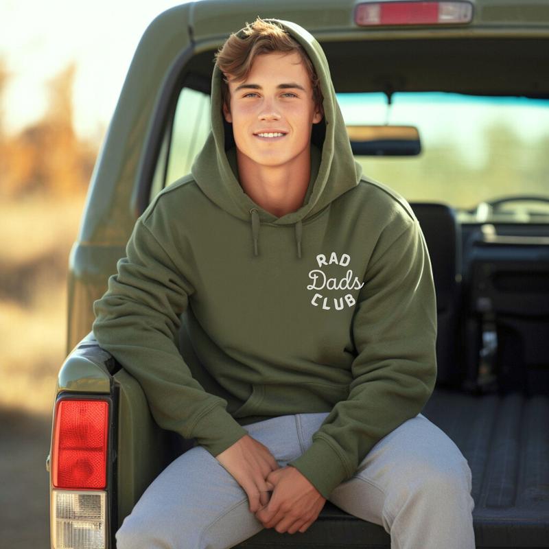 Rad Dads Club Hoodie Cool Dad Hoodie Dad Era Hoodie Father Sweatshirt Dad Birthday Giftbaby Announcementpregnancy Revealnew Dad Gift 1