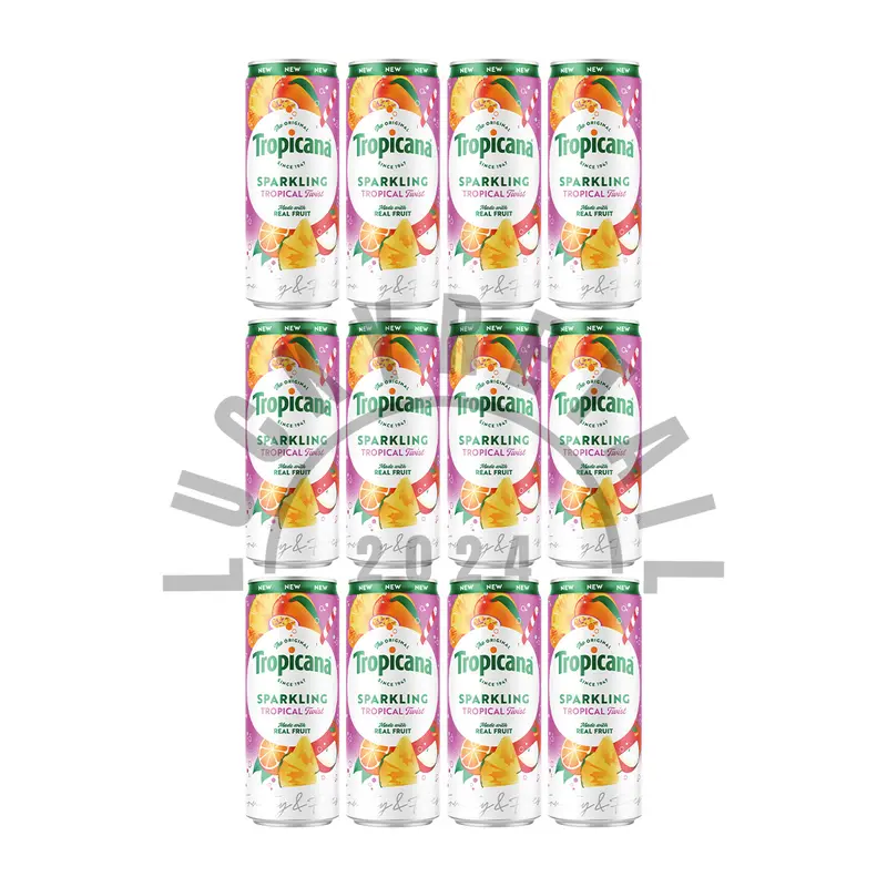 Tropicana Sparkling Real Fruit Juice Drinks 12 Pack (12 x 250ml) | Orange & Tropical Flavours | Refreshing Fruity Flavoured Beverage 5