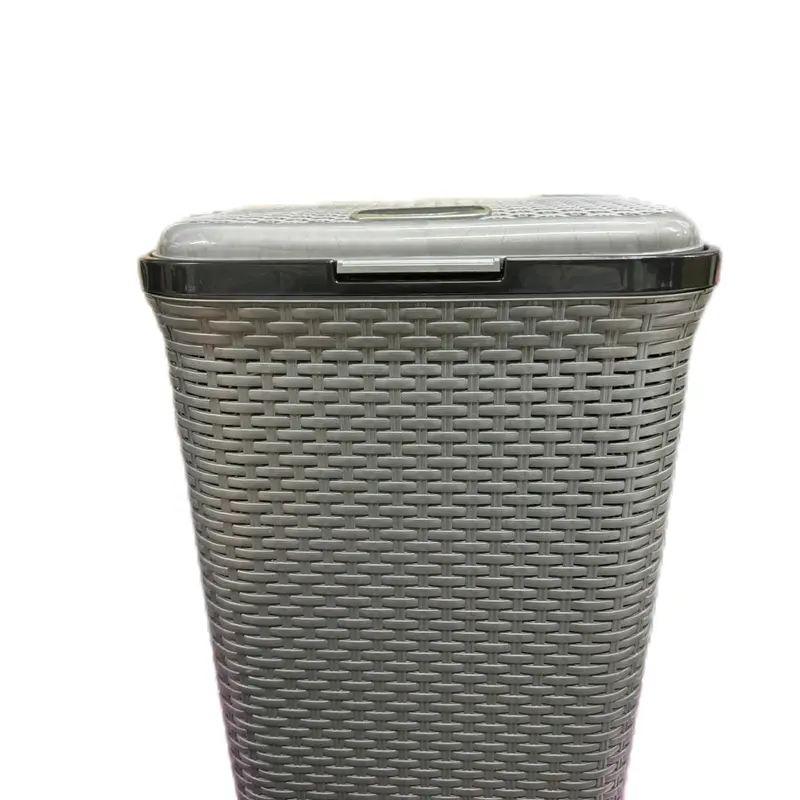 High-Quality Laundry Rattan Basket - 60L Capacity - Grey/Black/Brown - Room, Decor, Organiser 0