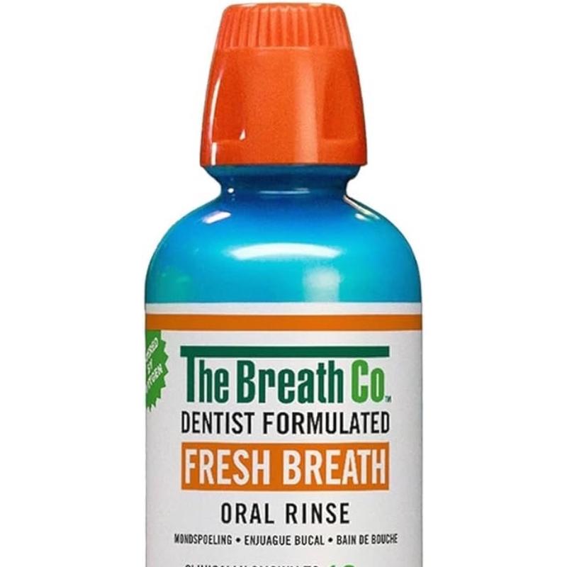 The Breath Co Alcohol Free Mouthwash - Dentist Formulated Oral Rinse for 12 Hours of Fresh Breath - Mild Mint Flavour, 500ml Sensitive 1
