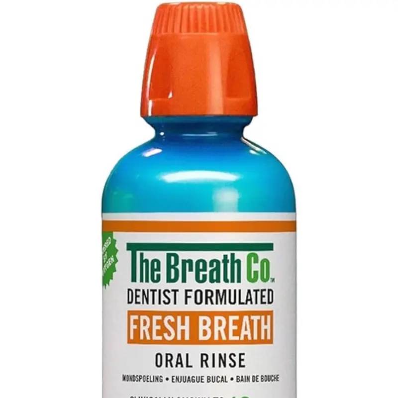 The Breath Co Alcohol Free Mouthwash - Dentist Formulated Oral Rinse for 12 Hours of Fresh Breath - Mild Mint Flavour, 500ml Sensitive 1