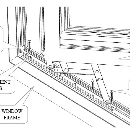 12" uPVC Window Hinges Friction Stays - Side Hung Egress Fire Escape (1 Pair) for Home Improvement 2