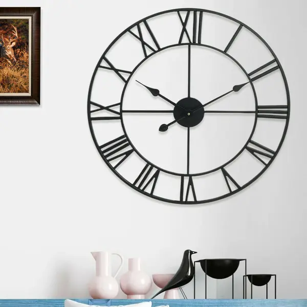 40CM LARGE ROMAN METAL CLOCK 2