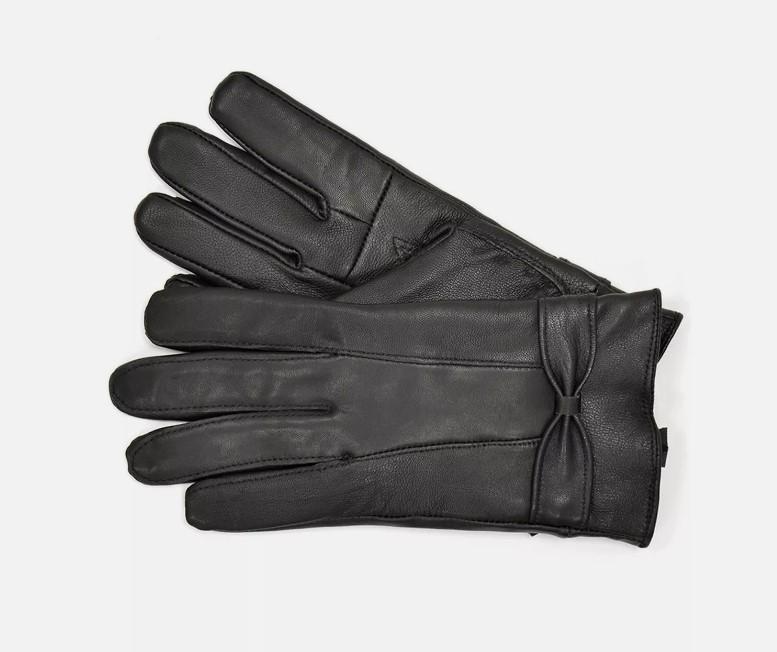Ladies Leather Tom Franks Gloves  – Black Leather Gloves, Warm Winter Gloves, Elegant, Great Quality, S/M & M/L 3