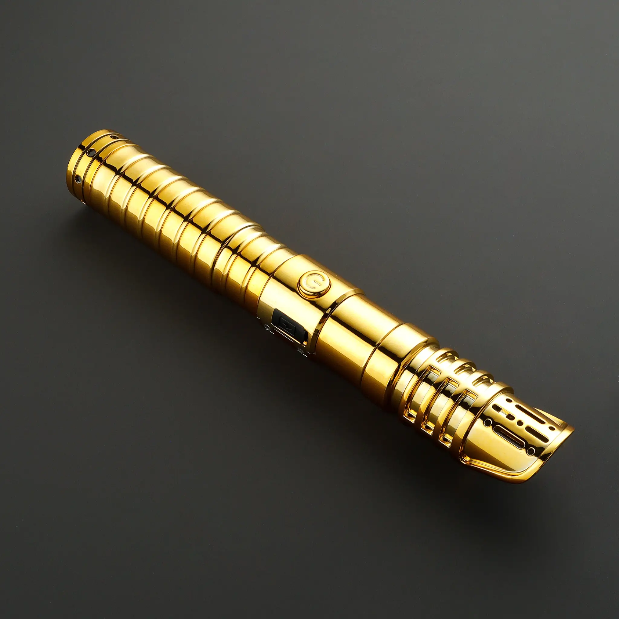 No. 000 Gold Baselit 4-Fonts Combat Lightsaber RGB Replica