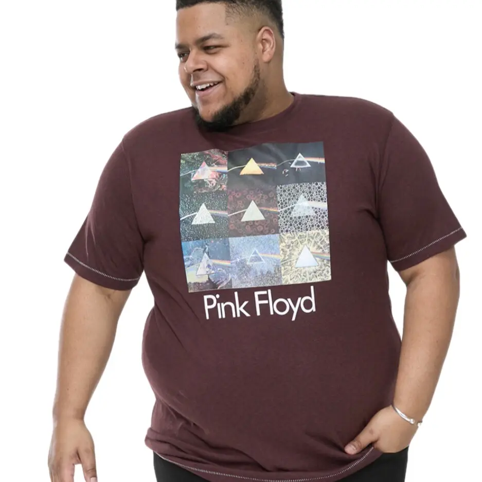 Official Licensed Pink Floyd T-Shirt for Men - D555 Duke, Sizes 2XL-6XL - Menswear, Top