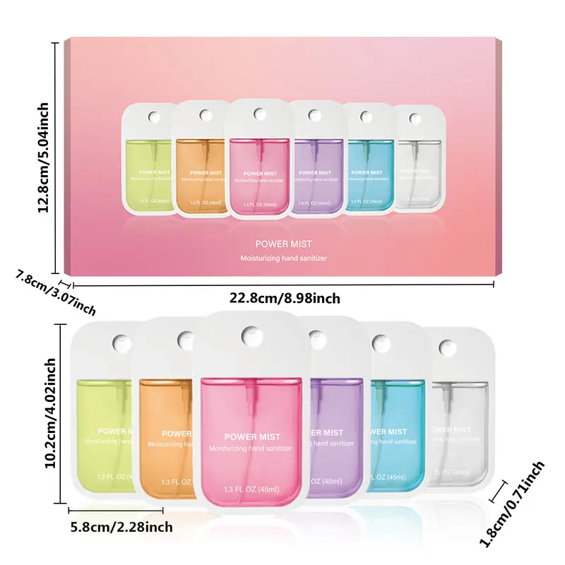 Fragrance Hand-free Spray Vanilla Lavender Aloe Household Portable Cleaning and Disinfection Hand Sanitizer 5