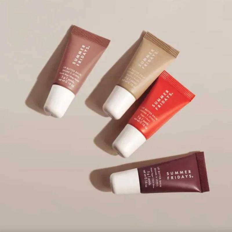 Summer Fridays Mini Butter Lip Balm Set Care Lip Balm Smoothing Lip Lines Lasting Nourishmen Soft Essential Moisturizing Skincare Comfort Moisturizer Moisture 2