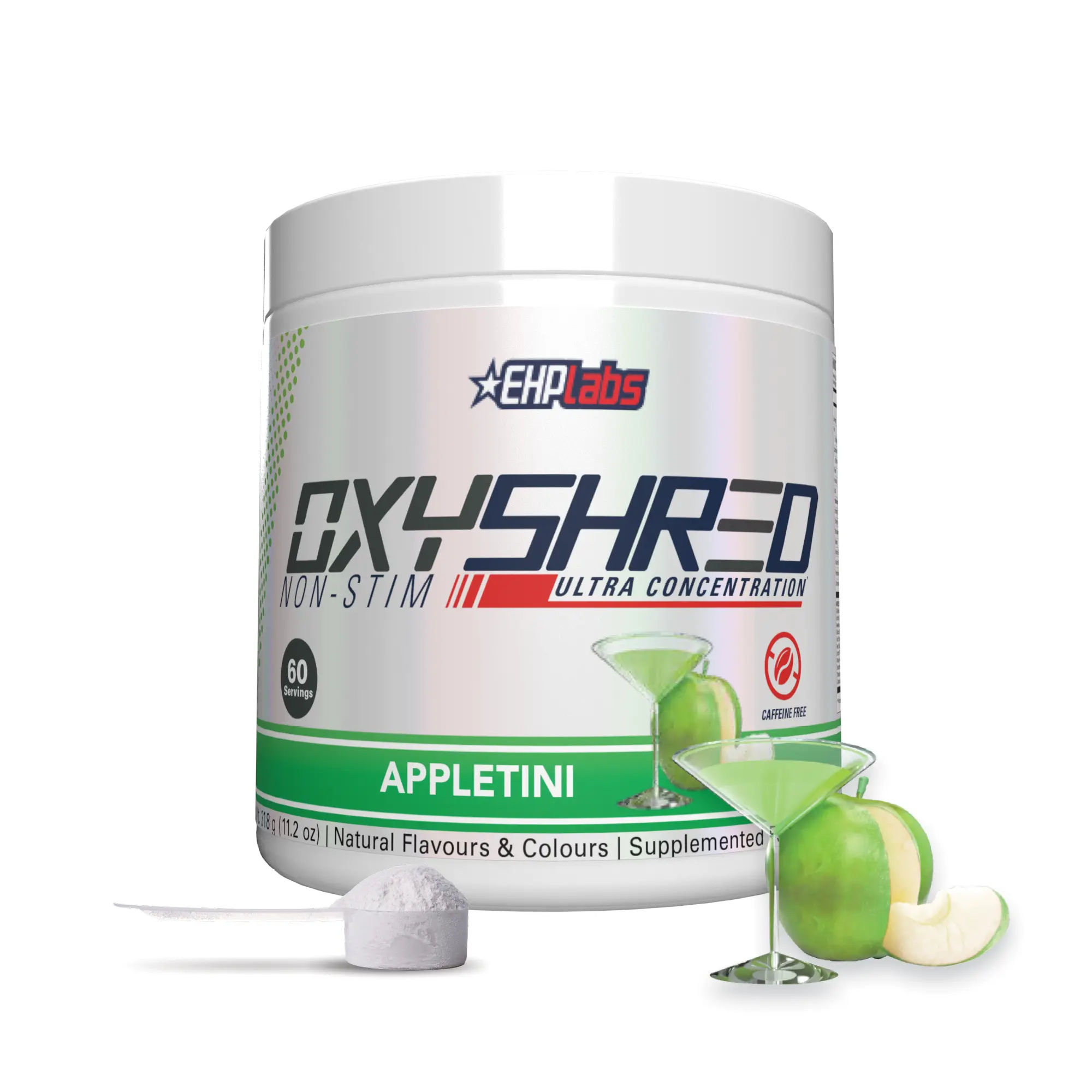 OxyShred Non-Stim - 60 Serves: Clean Energy and Focus Without the Stimulants | Vegan-Friendly, Caffeine-Free Energy & Focus Support | No Jitters, No Crash Healthcare Fitness