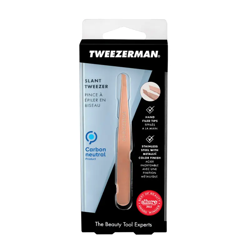 Tweezerman Slant Tweezer Rose Gold 1