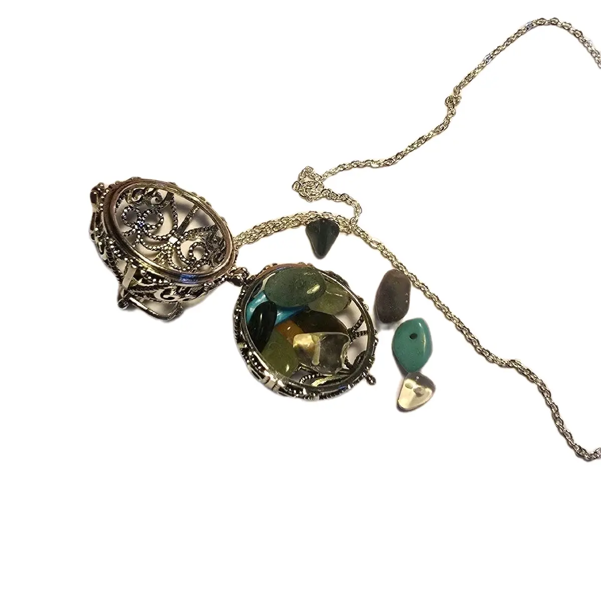 Handmade Unique Necklaces - Clear Pendant for Sentimental Items