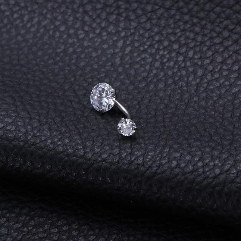 Stainless Steel Belly Button Bars Barbell Navel Body Piercing Jewellery for Women 5Pcs 3