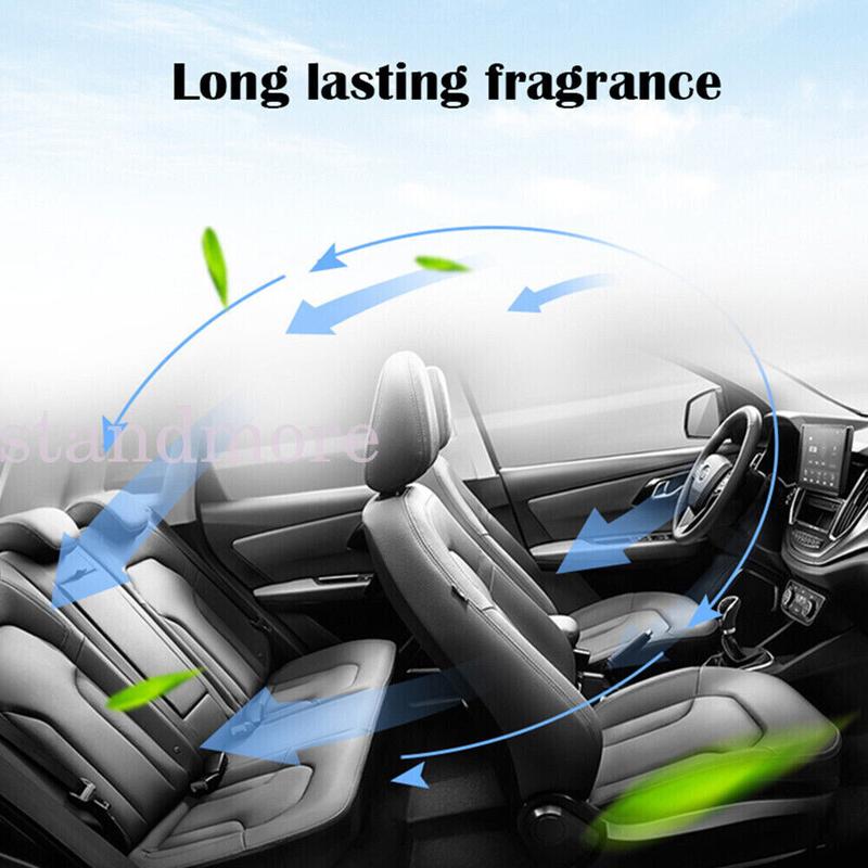 Car Air Vent Freshener Blue Clip Perfume Diffuser & 3 Aroma Fragrance Sticks 2