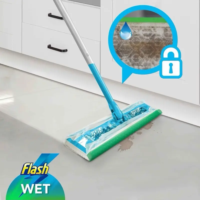 Flash Speed Mop Floor Cleaner Starter Kit, Spray Mop, All-In-One Floor Mopping System (4 Wet + 4 Dry Pads) Cleaning Tool 5