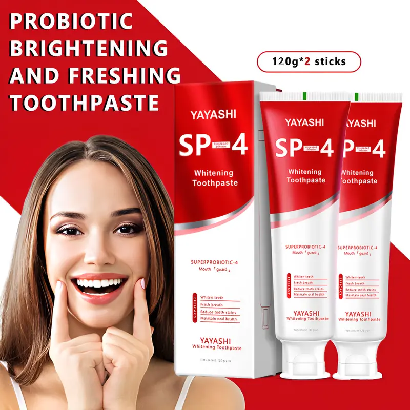 YAYASHI SP-4 Probiotic Whitening Toothpaste - Effectively Remove Dental Plaque and Enjoy Fresh Breath. Oral Gentle 0