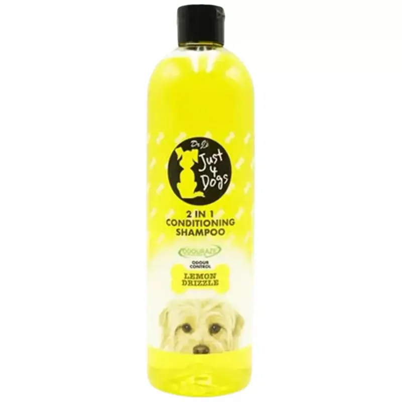 Just 4 Dogs 2 In 1 Conditioning Shampoo Lemon Drizzle 500ml Puppy Dog Odour Control Free Shipping Puppies Home Bath 0