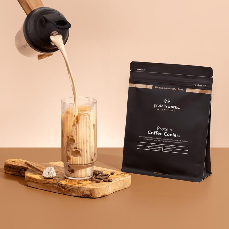Protein Coffee Coolers | Protein Works | Iced Protein Coffee 2