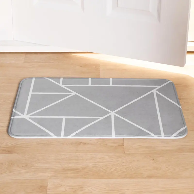 OHS Mason Geometric Washable Non Slip Indoor House Mat Runner 2