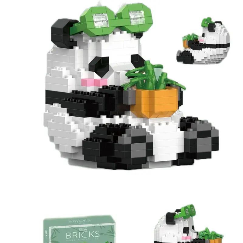 Panda Building Blocks - Classic & Novelty Toy for Kids - 348 Pieces 4